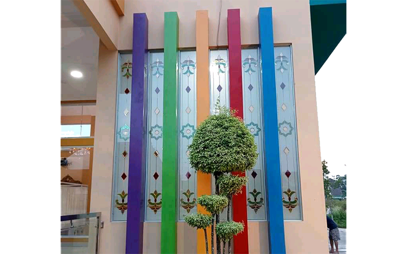 Kaca Inlay Kaca patri palembang AZ