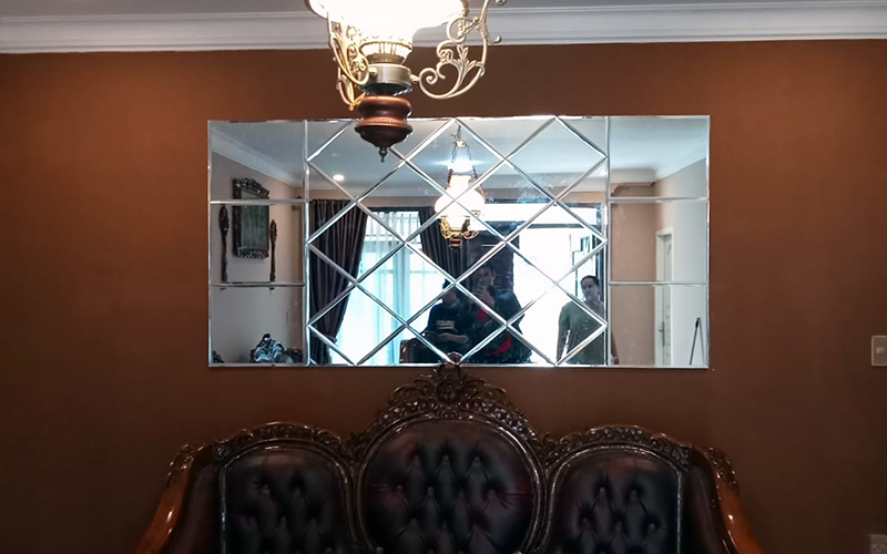 Cermin Bevel Kaca patri palembang AZ