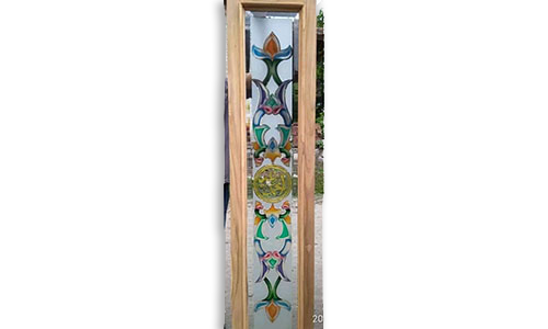 Kaca Sandblast Kaca patri palembang AZ